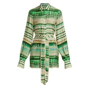 Saks Fifth Avenue Belted Emerald Florentyn Romper Size Medium